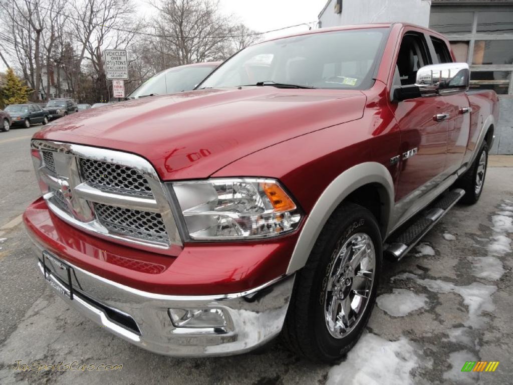 2009 Dodge Ram 1500 Laramie Quad Cab 4x4 in Inferno Red Crystal Pearl