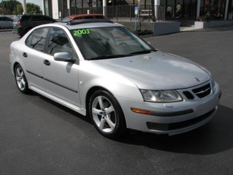 Silver Metallic 2003 Saab 9-3 Linear Sport Sedan Silver Metallic 2003 Saab 9-3 Linear Sport Sedan