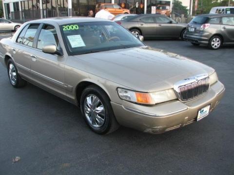 Harvest Gold Metallic 2000 Mercury Grand Marquis GS