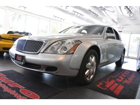 Silver 2004 Maybach 57 