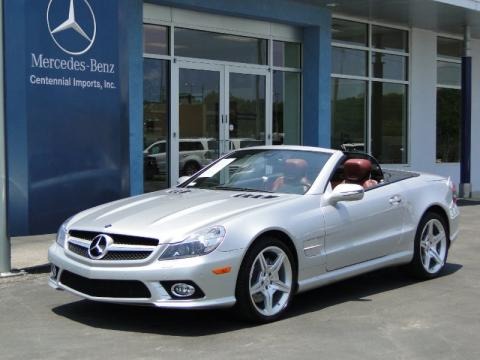 Silver Arrow Silver Metallic 2009 Mercedes-Benz SL 550 Silver Arrow Edition Roadster