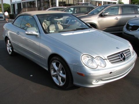 Brilliant Silver Metallic 2005 Mercedes-Benz CLK 320 Cabriolet