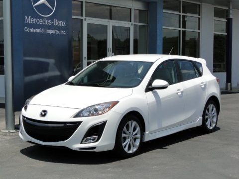 Crystal White Pearl Mica 2010 Mazda MAZDA3 s Sport 5 Door