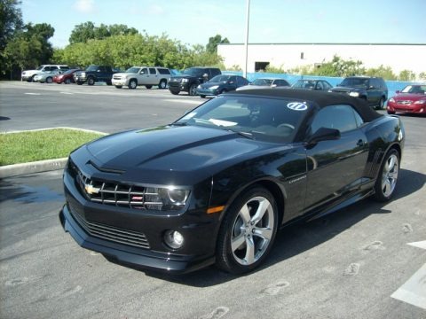 Black 2011 Chevrolet Camaro SS/RS Convertible Black 2011 Chevrolet Camaro SS/RS Convertible