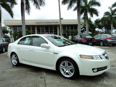 Alabaster Silver Metallic 2008 Acura TL 3.2