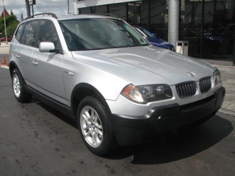 Titanium Silver Metallic 2005 BMW X3 2.5i