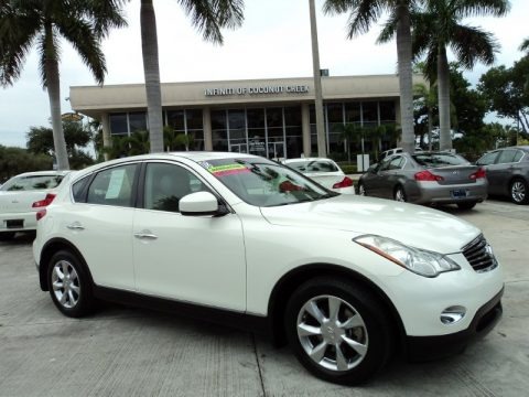 Moonlight White 2008 Infiniti EX 35 Journey AWD