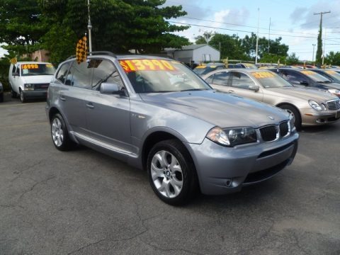 Silver Grey Metallic 2004 BMW X3 3.0i
