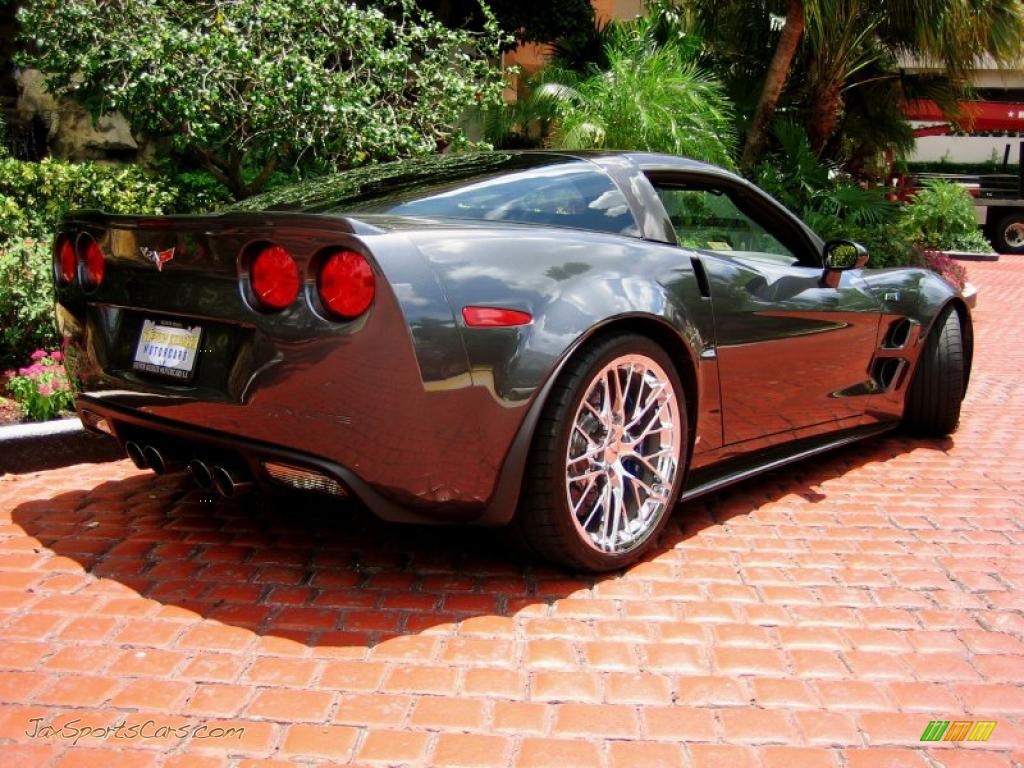 2009 Corvette ZR1 - Cyber Gray Metallic / Ebony/Titanium Gray photo #4