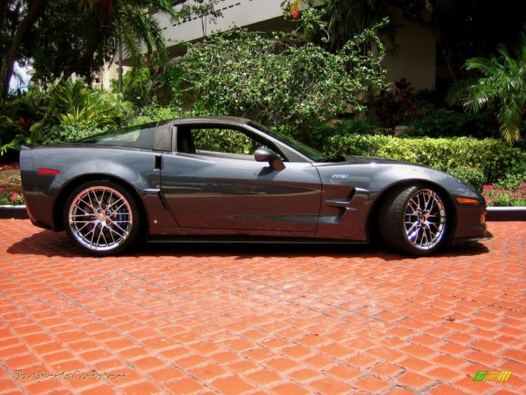 2009 Corvette ZR1 - Cyber Gray Metallic / Ebony/Titanium Gray photo #5
