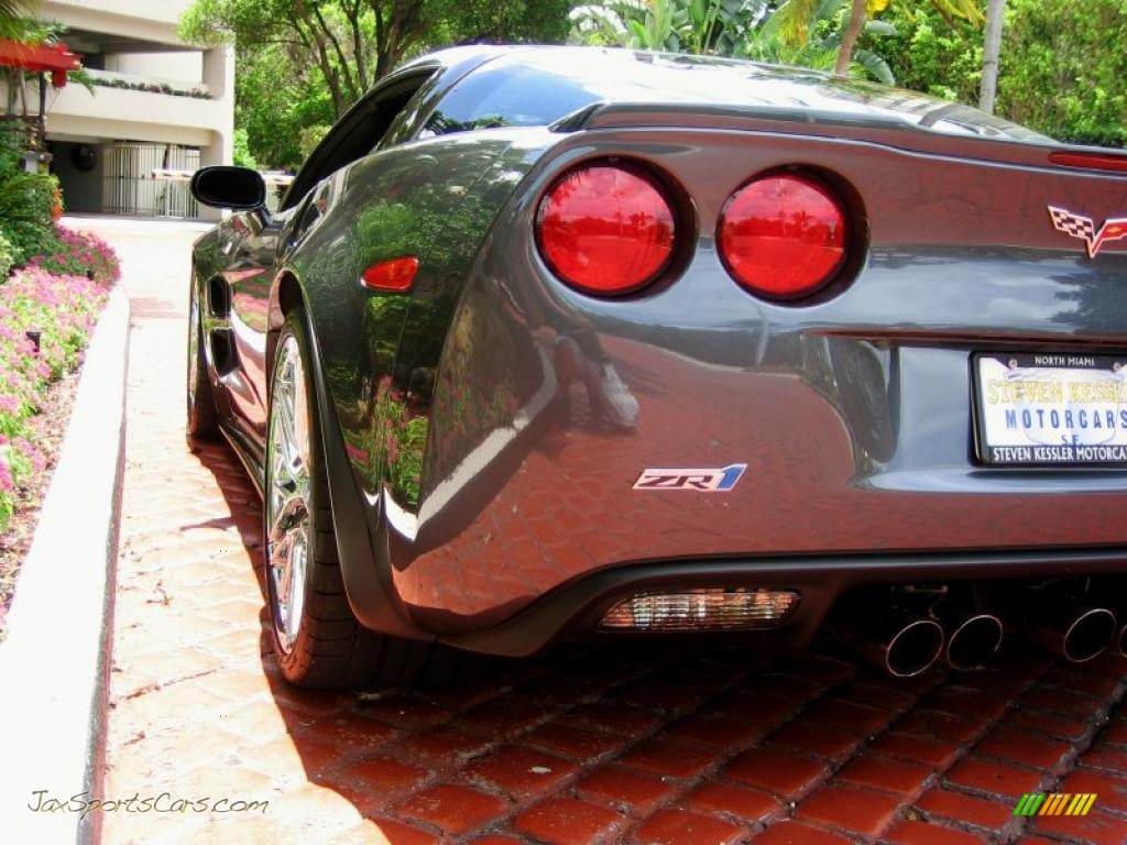 2009 Corvette ZR1 - Cyber Gray Metallic / Ebony/Titanium Gray photo #11
