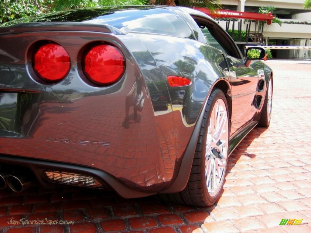 2009 Corvette ZR1 - Cyber Gray Metallic / Ebony/Titanium Gray photo #12