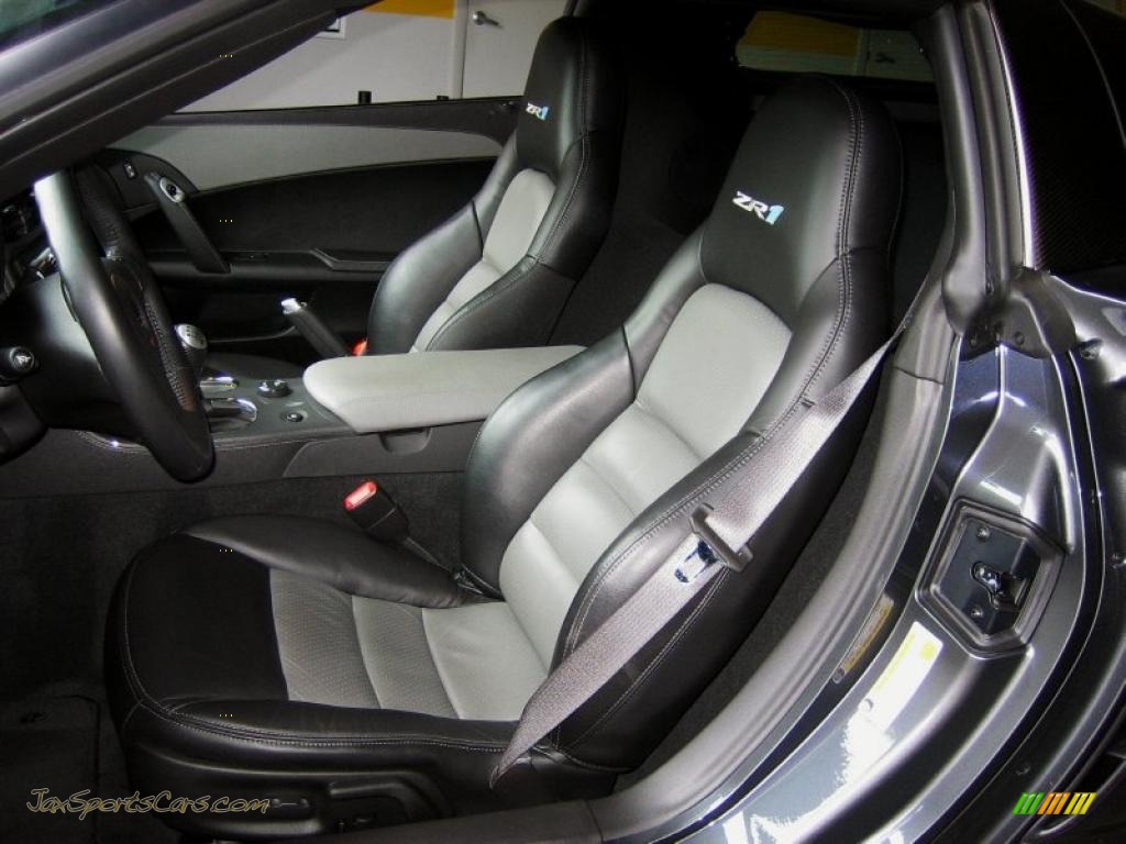 2009 Corvette ZR1 - Cyber Gray Metallic / Ebony/Titanium Gray photo #15