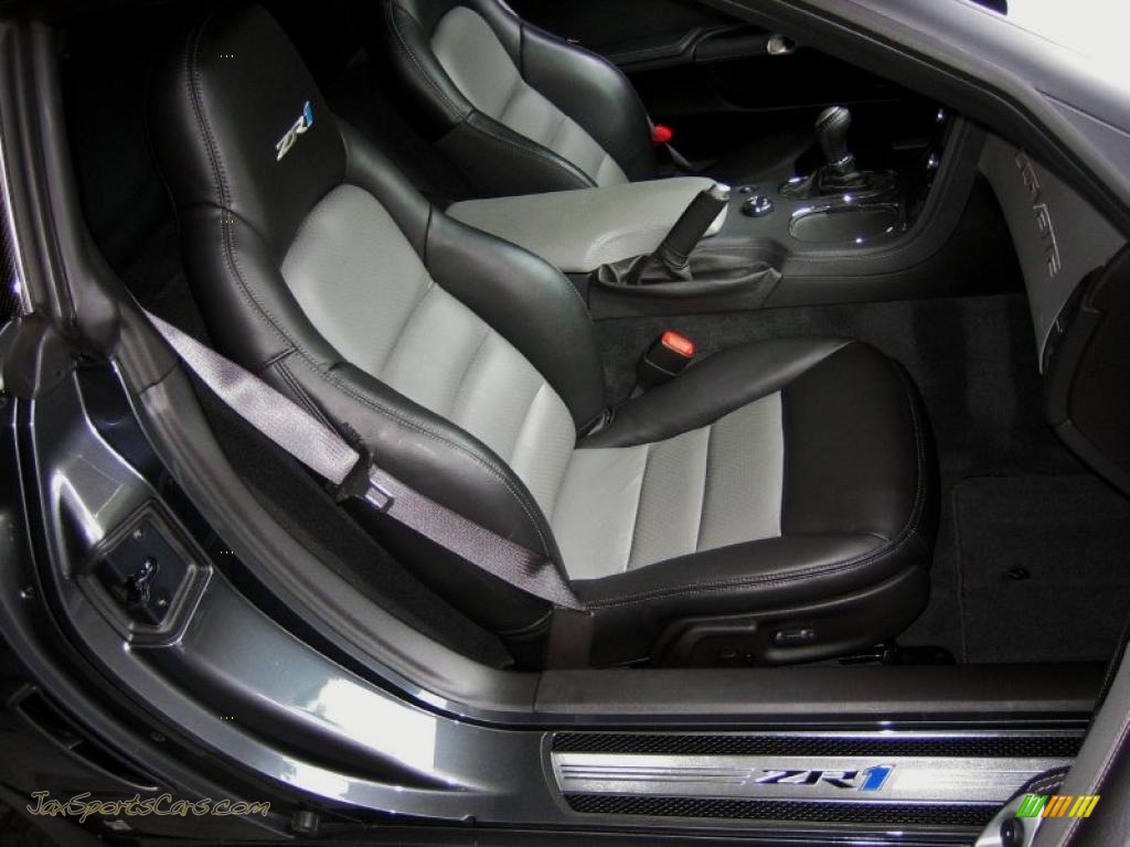 2009 Corvette ZR1 - Cyber Gray Metallic / Ebony/Titanium Gray photo #18
