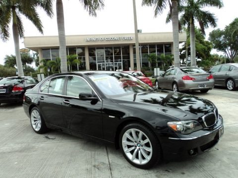 Jet Black 2008 BMW 7 Series 750i Sedan