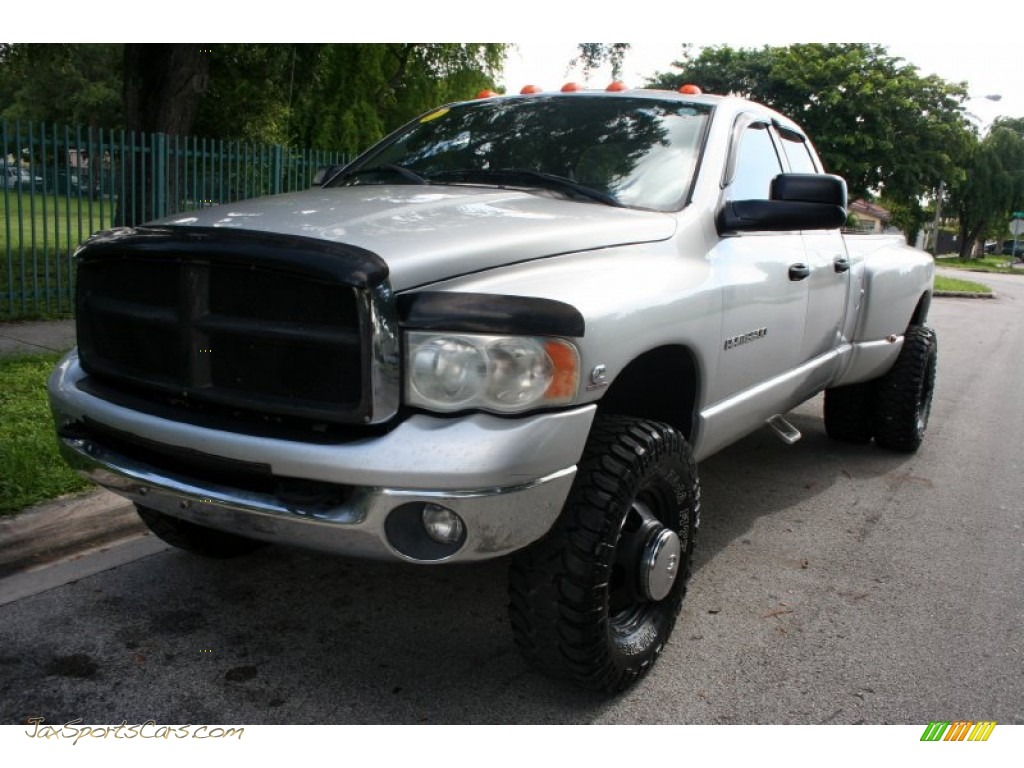 2003 Dodge Ram 3500 Slt Quad Cab 4x4 Dually In Bright Silver Metallic 739023 Jax Sports Cars