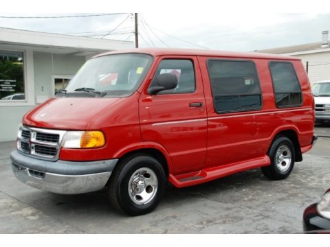 Colorado Red 2000 Dodge Ram Van 1500 Passenger Conversion