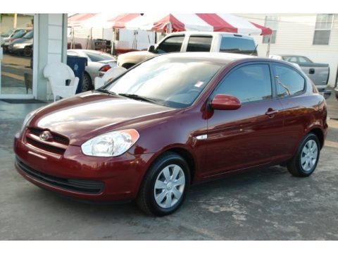 Wine Red 2007 Hyundai Accent GS Coupe Wine Red 2007 Hyundai Accent GS Coupe