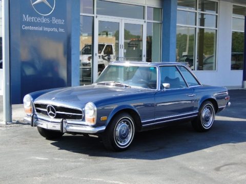 Blue Metallic 1971 Mercedes-Benz SL Class 280 SL Roadster Blue Metallic 1971 Mercedes-Benz SL Class 280 SL Roadster