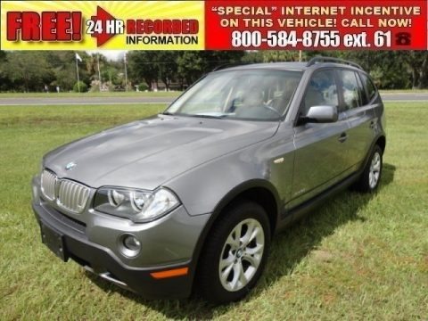 Space Grey Metallic 2009 BMW X3 xDrive30i