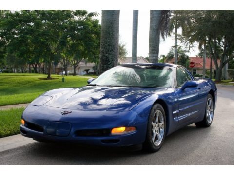 Electron Blue Metallic 2002 Chevrolet Corvette Coupe