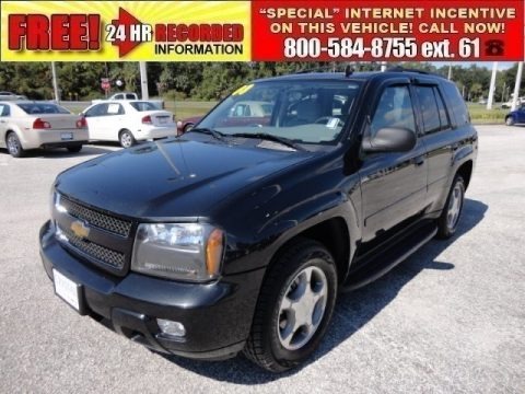 Black 2008 Chevrolet TrailBlazer LT
