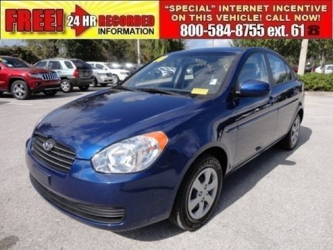 Dark Sapphire Blue 2010 Hyundai Accent GLS 4 Door Dark Sapphire Blue 2010 Hyundai Accent GLS 4 Door