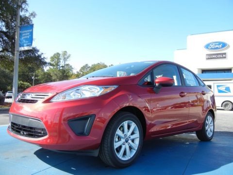 Red Candy Metallic 2012 Ford Fiesta SE Sedan