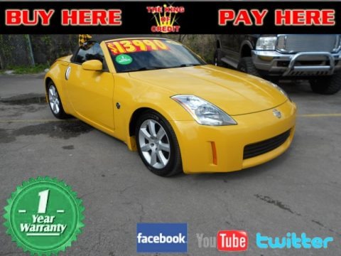 Ultra Yellow Metallic 2005 Nissan 350Z Touring Roadster