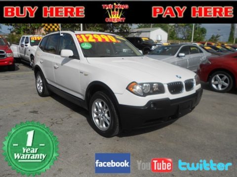Alpine White 2004 BMW X3 2.5i