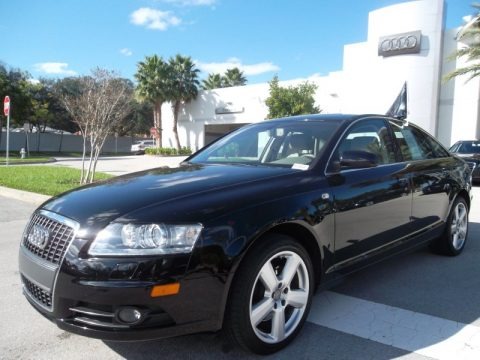 Brilliant Black 2008 Audi A6 3.2 Sedan