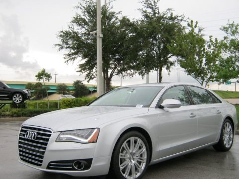 Ice Silver Metallic 2012 Audi A8 L 4.2 quattro Ice Silver Metallic 2012 Audi A8 L 4.2 quattro