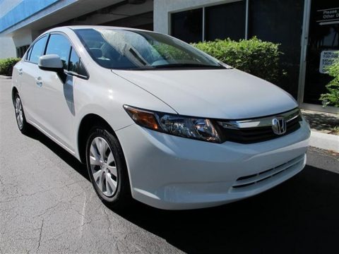 Taffeta White 2012 Honda Civic LX Sedan Taffeta White 2012 Honda Civic LX Sedan
