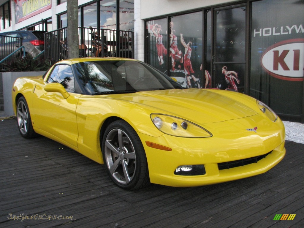 Velocity Yellow / Ebony Chevrolet Corvette Coupe