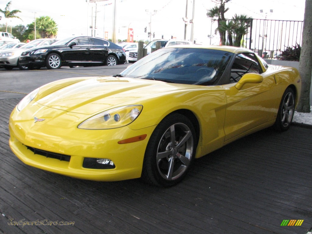 2008 Corvette Coupe - Velocity Yellow / Ebony photo #5