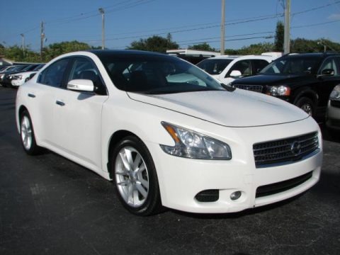Winter Frost White 2009 Nissan Maxima 3.5 S Winter Frost White 2009 Nissan Maxima 3.5 S