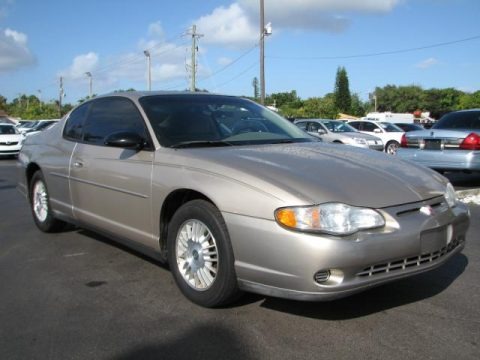 Sandrift Metallic 2002 Chevrolet Monte Carlo LS