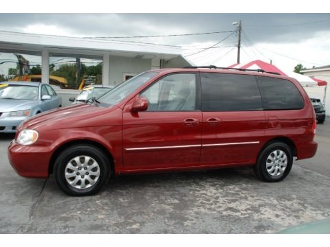 Ruby Red Metallic 2005 Kia Sedona LX Ruby Red Metallic 2005 Kia Sedona LX