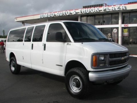 Summit White 2000 Chevrolet Express G3500 4x4 15 Passenger Van Summit White 2000 Chevrolet Express G3500 4x4 15 Passenger Van
