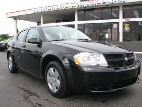 Brilliant Black Crystal Pearl 2010 Dodge Avenger SXT