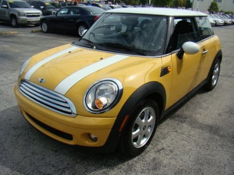 Mellow Yellow 2009 Mini Cooper Hardtop