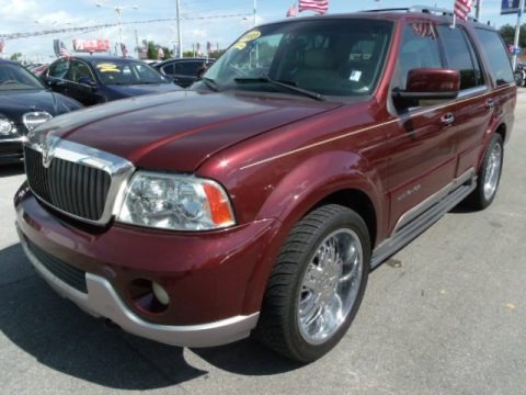 Autumn Red Metallic 2003 Lincoln Navigator Luxury