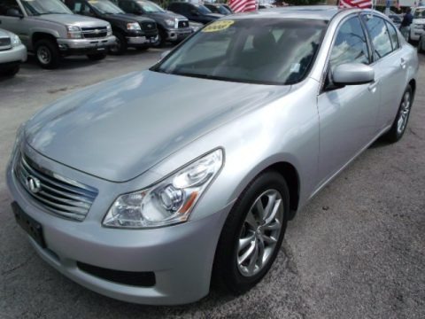 Liquid Platinum Silver 2008 Infiniti G 35 Journey Sedan