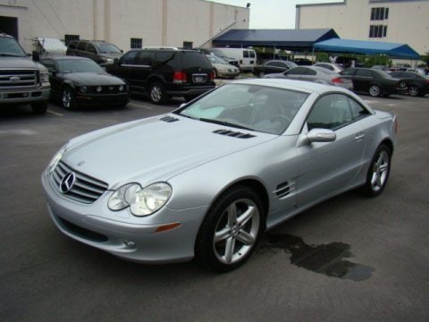 Iridium Silver Metallic 2006 Mercedes-Benz SL 500 Roadster