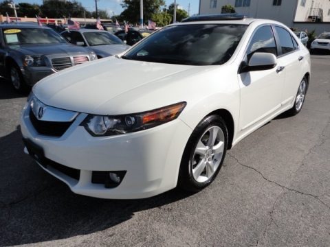 Premium White Pearl 2009 Acura TSX Sedan