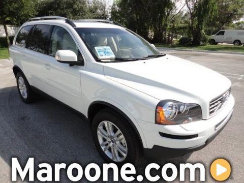 Ice White 2012 Volvo XC90 3.2