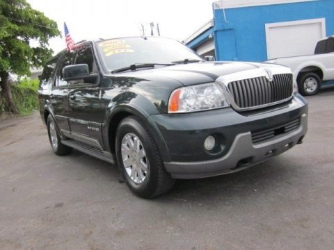 Aspen Green Metallic 2003 Lincoln Navigator Luxury 4x4