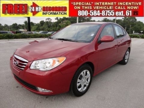 Apple Red Pearl 2010 Hyundai Elantra GLS