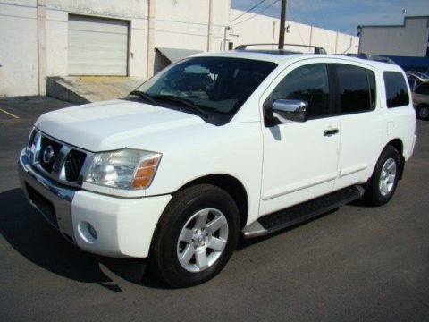 Blizzard White 2004 Nissan Armada LE