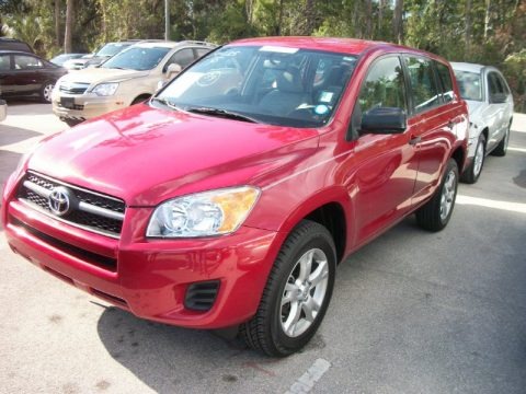Barcelona Red Metallic 2010 Toyota RAV4 I4 4WD Barcelona Red Metallic 2010 Toyota RAV4 I4 4WD